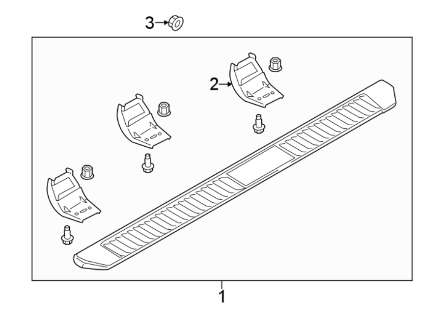 Diagram RUNNING BOARD. for your 2019 Ford SSV Plug-In Hybrid   