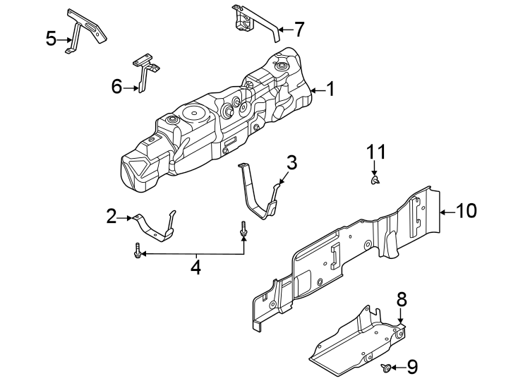 Diagram Fuel system components. for your 2017 Ford Mustang GT Premium Coupe  