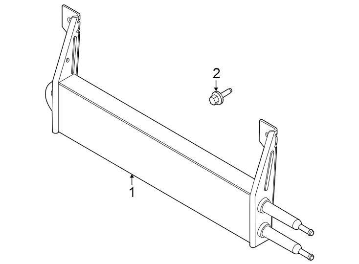 Diagram Power steering oil cooler. for your 2023 Ford F-150 Lightning   