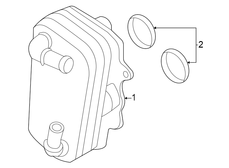Diagram Oil cooler. for your 2023 Ford F-350 Super Duty  XL Extended Cab Pickup 