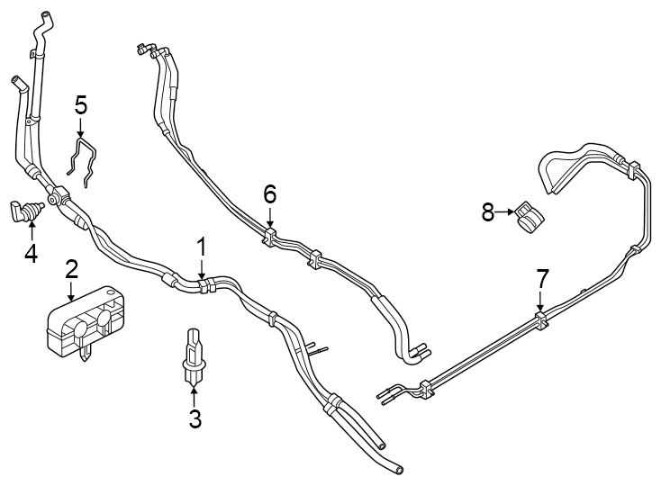 Hoses & lines. Diagram