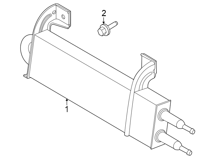 Diagram Power steering oil cooler. for your Ford F-150  