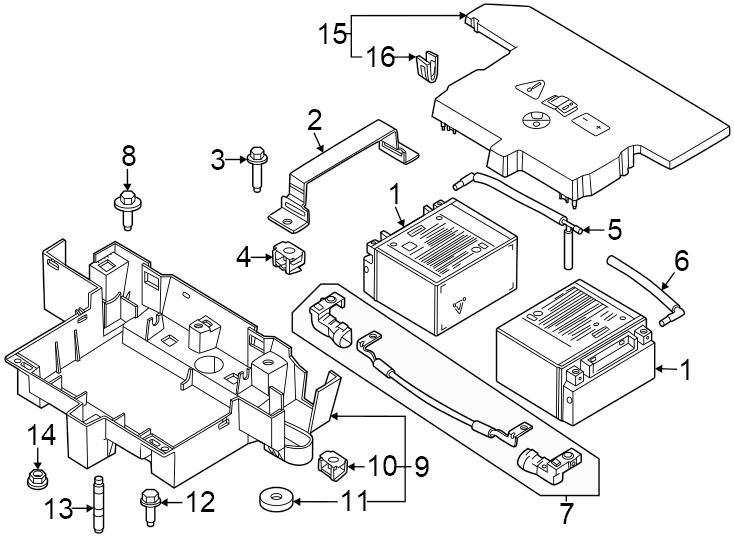 Diagram Battery. for your 2010 Lincoln MKZ   