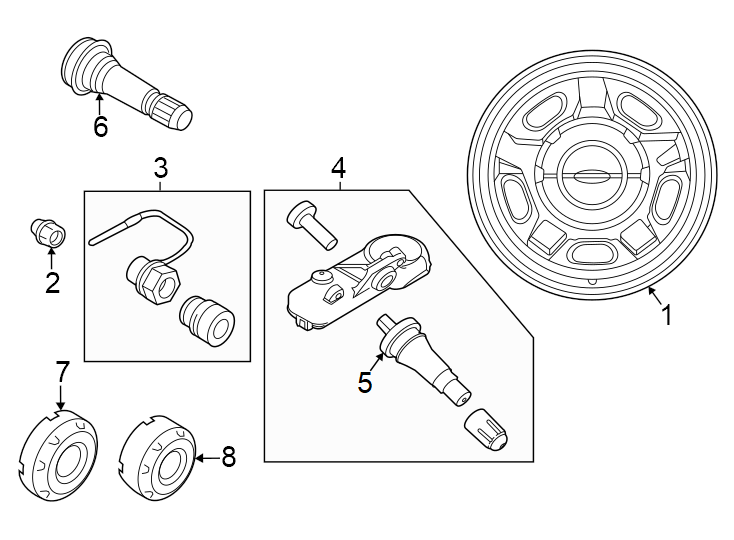 Diagram Single rear wheels. for your 2012 Ford F-250 Super Duty   