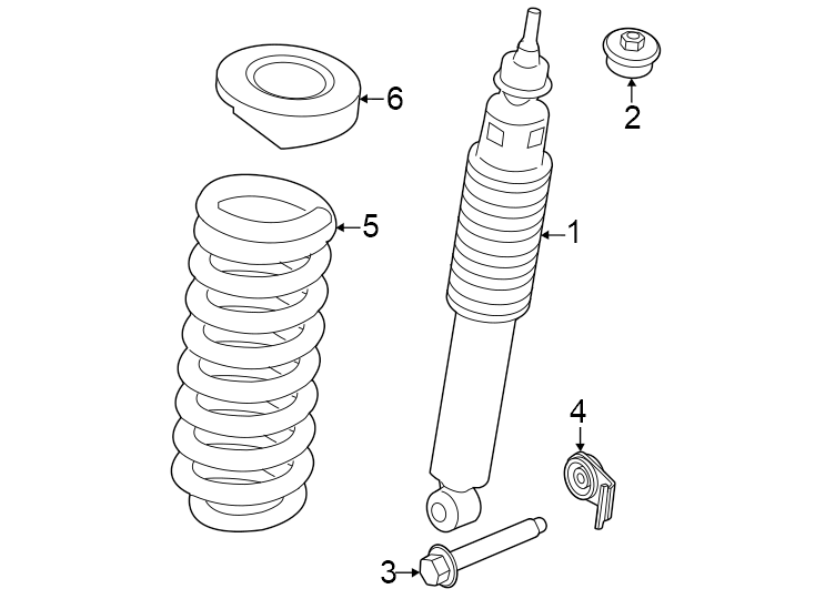 Diagram Front suspension. Shocks & components. for your 2014 Ford Fusion   