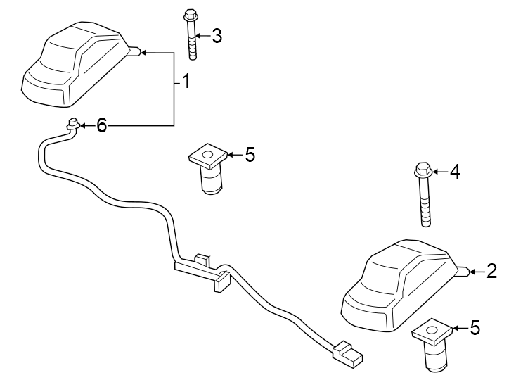 Diagram Roof lamps. for your 2009 Ford F-150 5.4L Triton V8 FLEX A/T RWD XLT Extended Cab Pickup Fleetside 