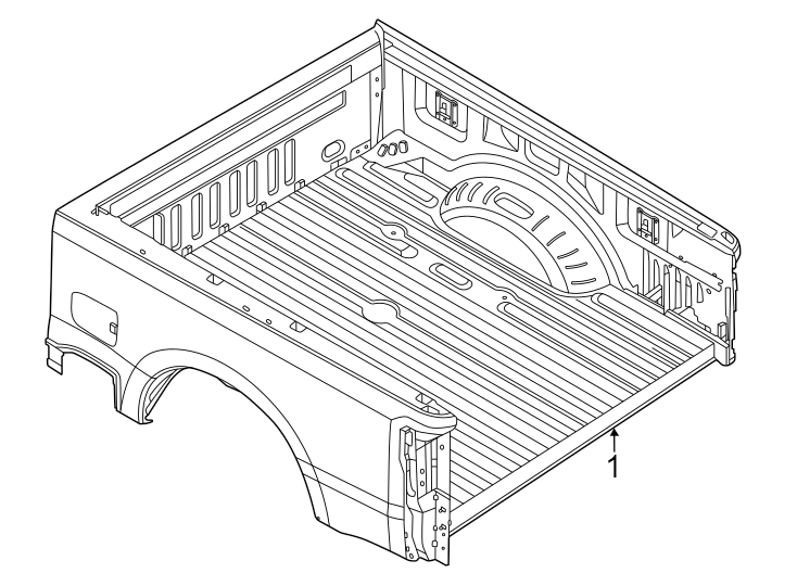Diagram Pick up box. Box assembly. for your 2023 Ford F-350 Super Duty   