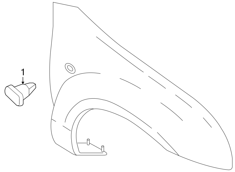 Diagram FRONT LAMPS. SIDE MARKER LAMPS. for your Mercury Mariner  