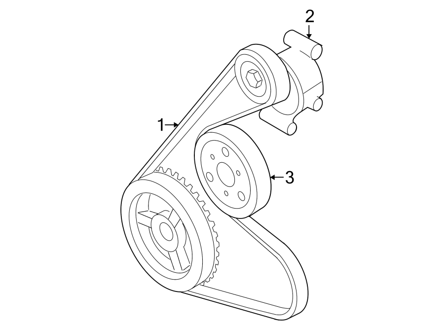 Diagram BELTS & PULLEYS. for your 2007 Lincoln Navigator   