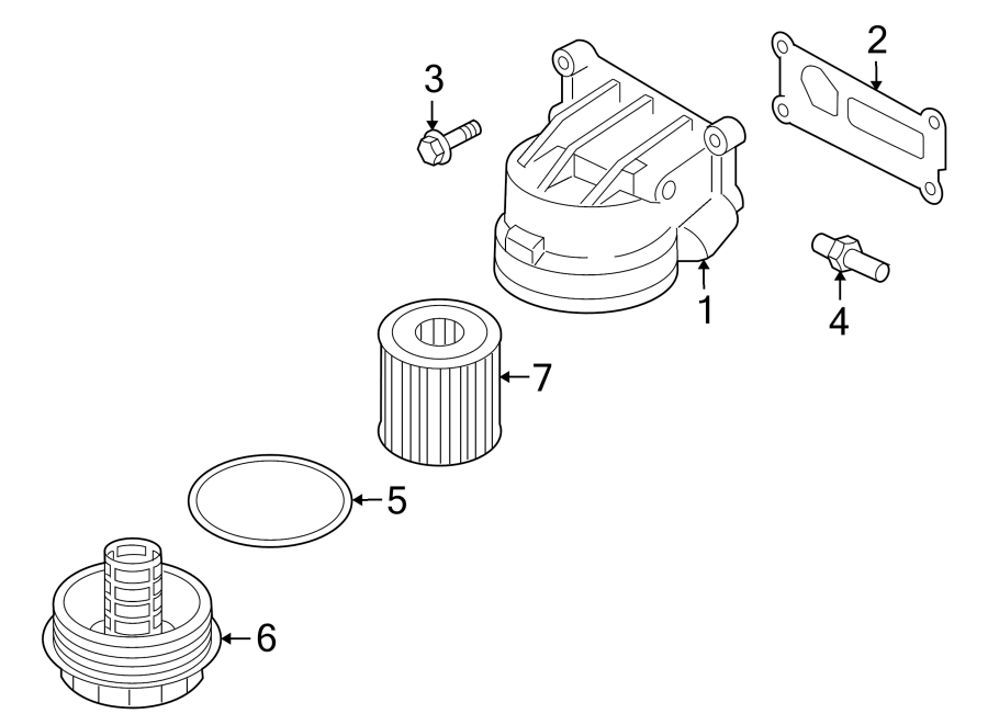 Diagram OIL COOLER. for your 2006 Mercury Mariner   