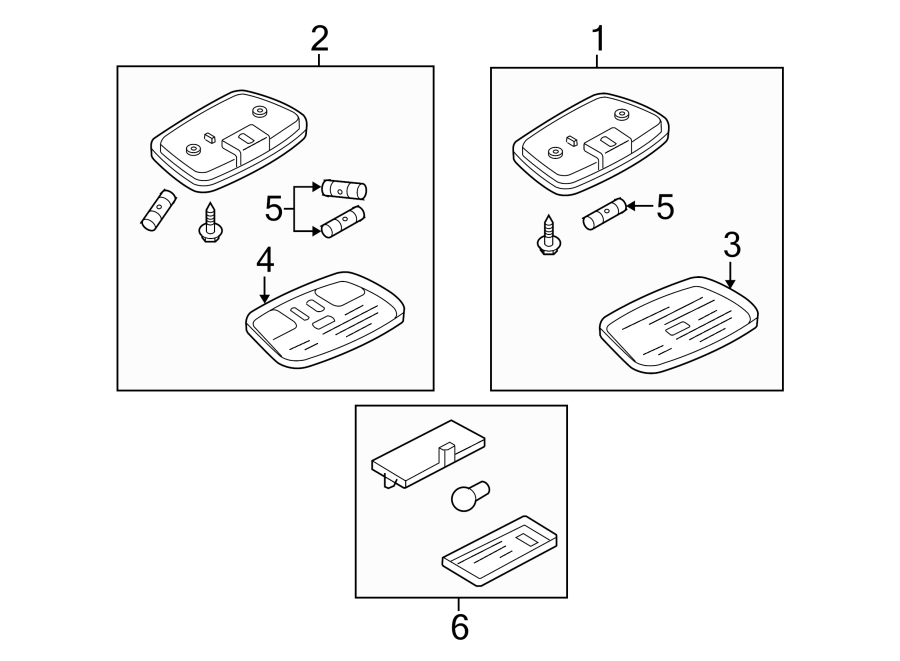 Diagram ROOF. INTERIOR LAMPS. for your 1991 Ford F-150   