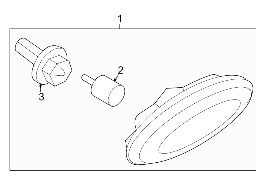 Diagram FRONT LAMPS. SIDE REPEATER LAMPS. for your 2020 Ford F-150 2.7L EcoBoost V6 A/T RWD XLT Standard Cab Pickup Fleetside 