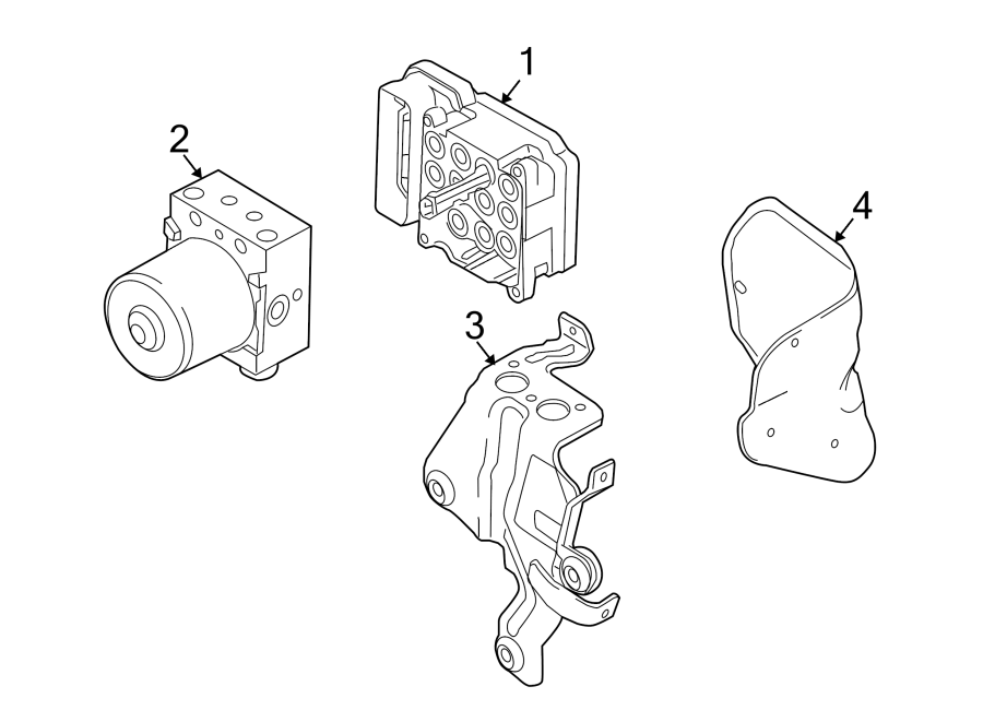 Diagram ABS COMPONENTS. for your 2011 Lincoln MKZ   