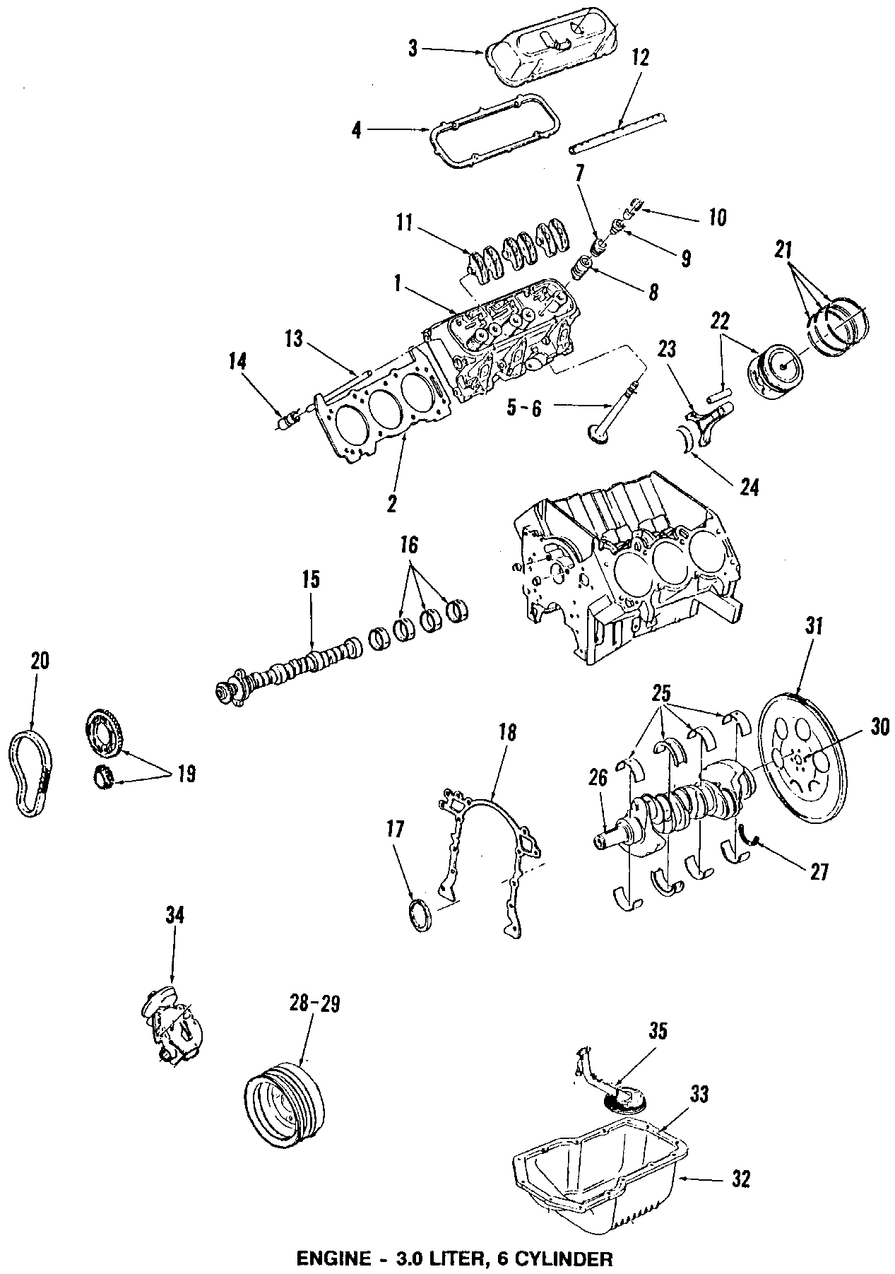 21CAMSHAFT & TIMING. CRANKSHAFT & BEARINGS. CYLINDER HEAD & VALVES. LUBRICATION. MOUNTS. PISTONS. RINGS & BEARINGS.https://images.simplepart.com/images/parts/motor/fullsize/MQP030.png