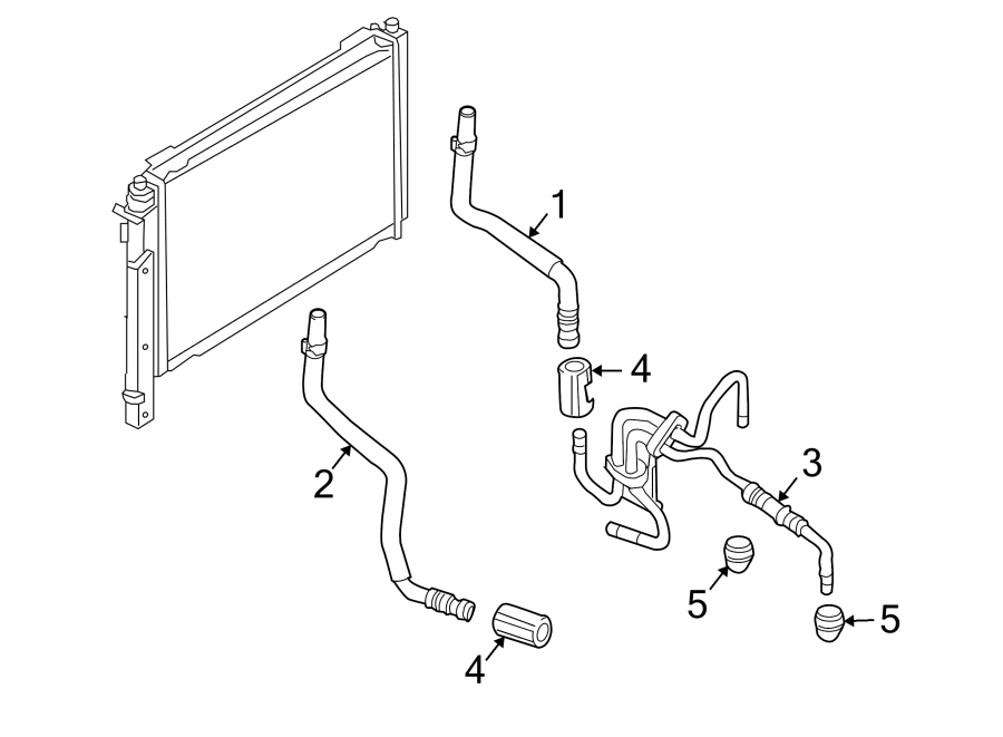 Diagram TRANS OIL COOLER LINES. for your 2022 Ford F-150   