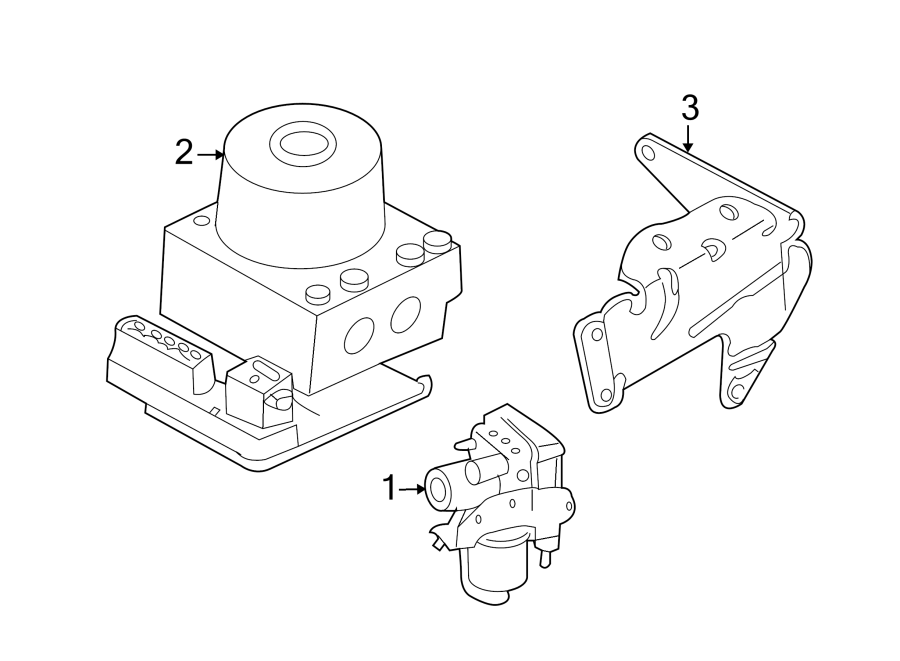 Diagram ABS COMPONENTS. for your 2018 Ford Fusion Platinum Sedan  