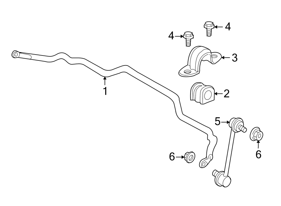 Diagram FRONT SUSPENSION. STABILIZER BAR & COMPONENTS. for your 2017 Lincoln MKZ Select Hybrid Sedan  