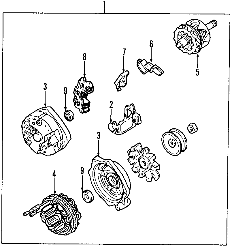 Diagram ALTERNATOR. for your 2023 Cadillac XT5 Livery Hearse  