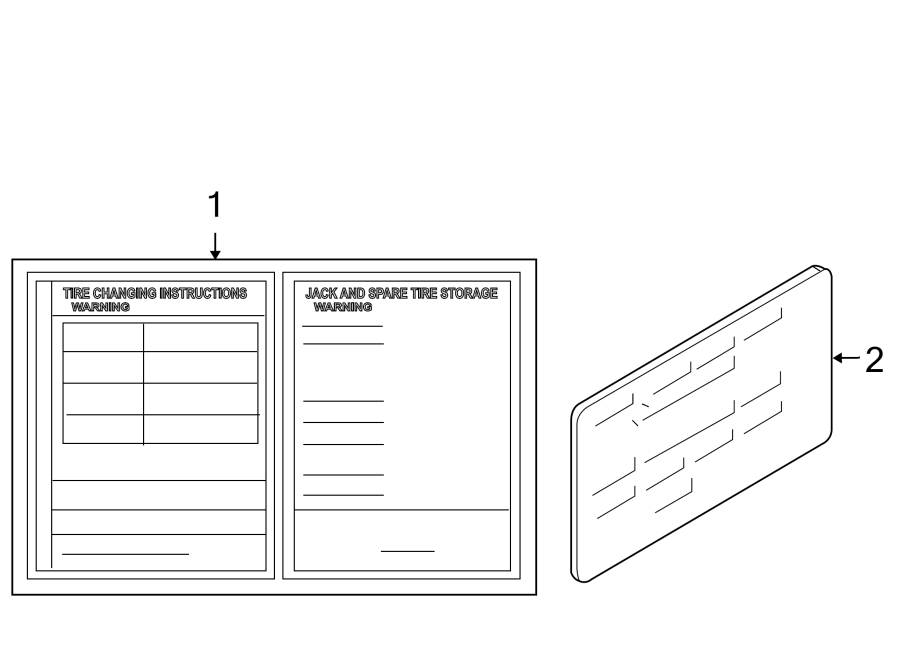 Full size assembly image of INFORMATION LABELS. (1/1)