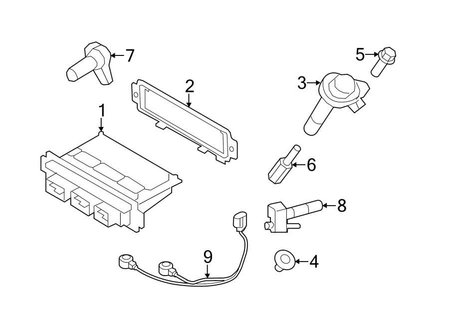 Diagram IGNITION SYSTEM. for your 1989 Ford F-150   