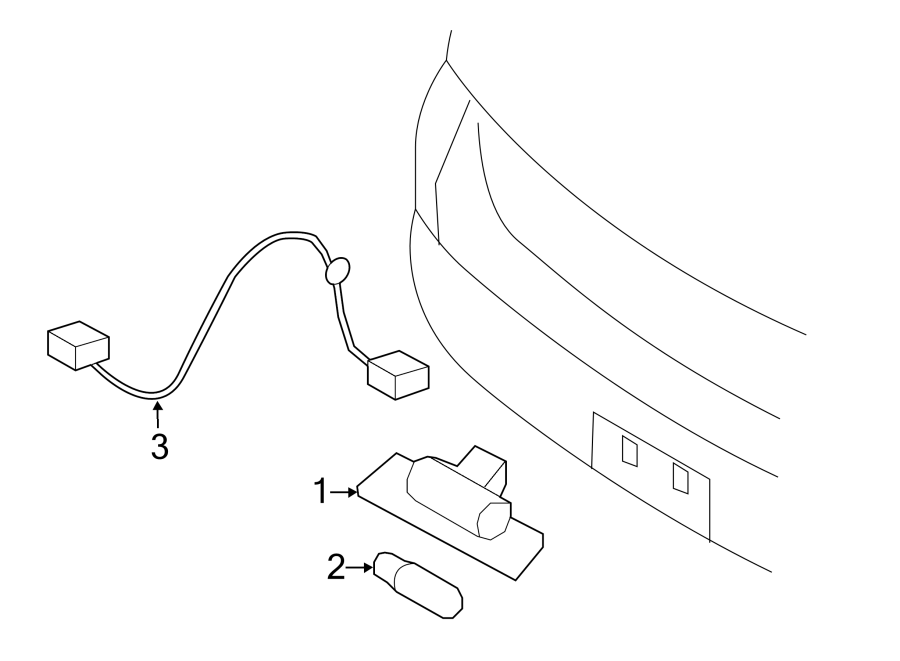 Diagram REAR LAMPS. LICENSE LAMPS. for your Ford Edge  