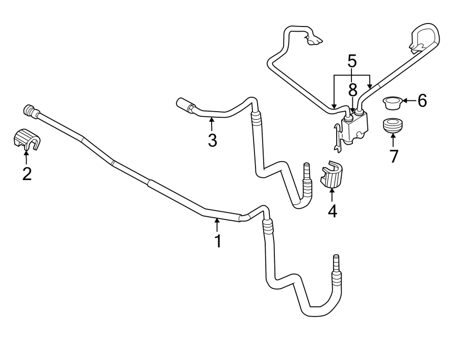 Diagram TRANS OIL COOLER. for your Ford Edge  