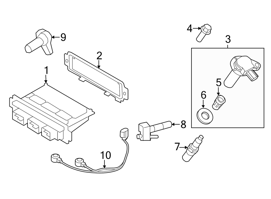 Diagram IGNITION SYSTEM. for your 2022 Ford F-150   