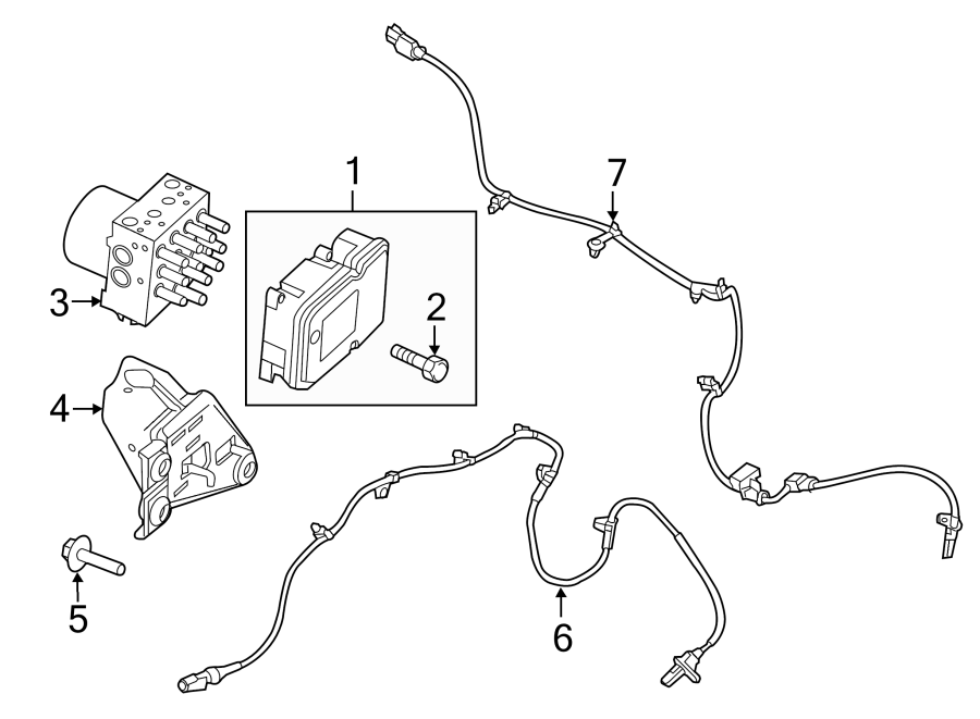 Diagram Abs components. for your 2011 Lincoln MKZ   