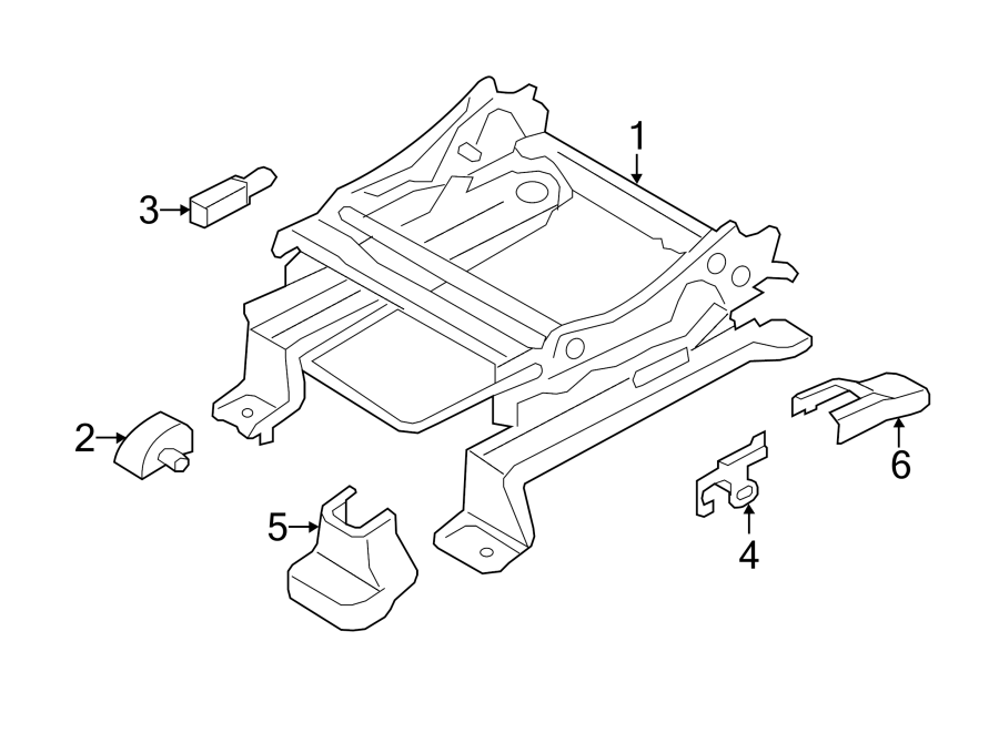 Diagram SEATS & TRACKS. TRACKS & COMPONENTS. for your 1999 Ford F-350 Super Duty   