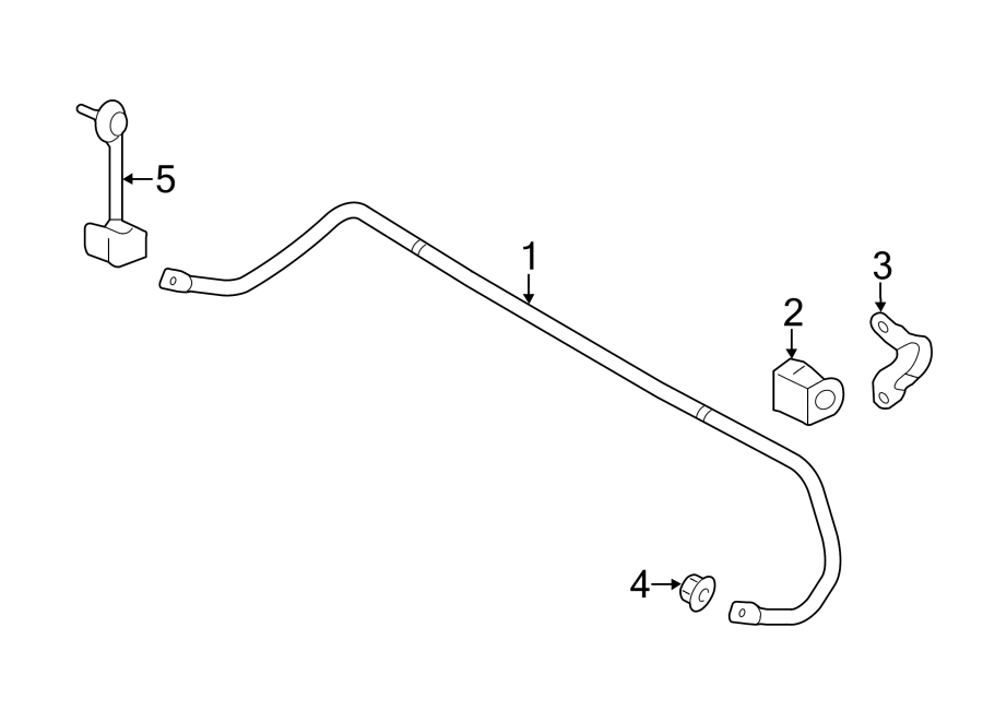 Diagram REAR SUSPENSION. STABILIZER BAR & COMPONENTS. for your 2013 Lincoln MKZ   