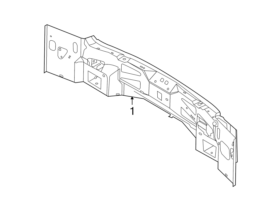 Full size assembly image of REAR BODY & FLOOR. (1/1)