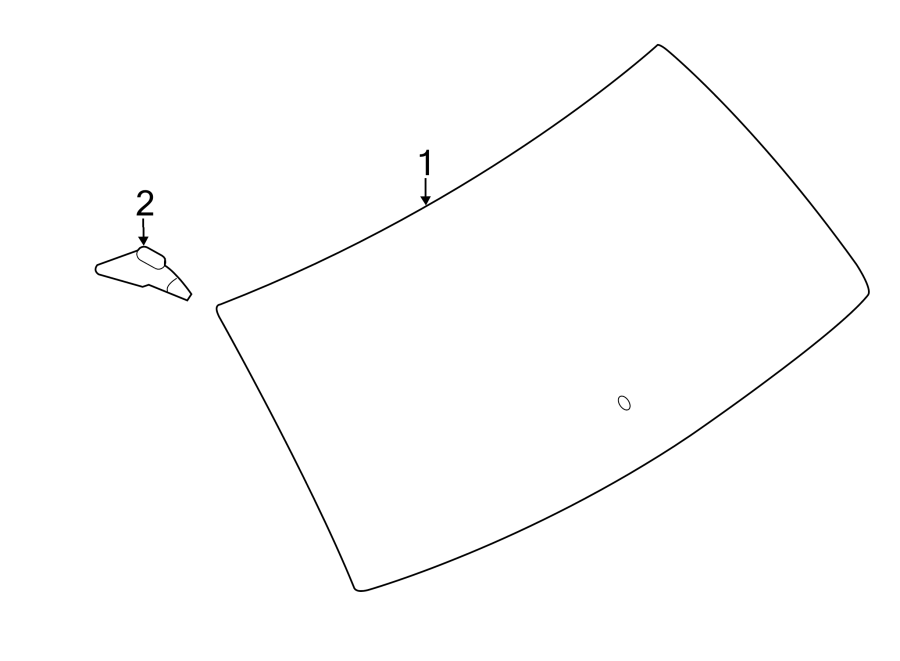 Full size assembly image of LIFT GATE. GLASS. (1/1)