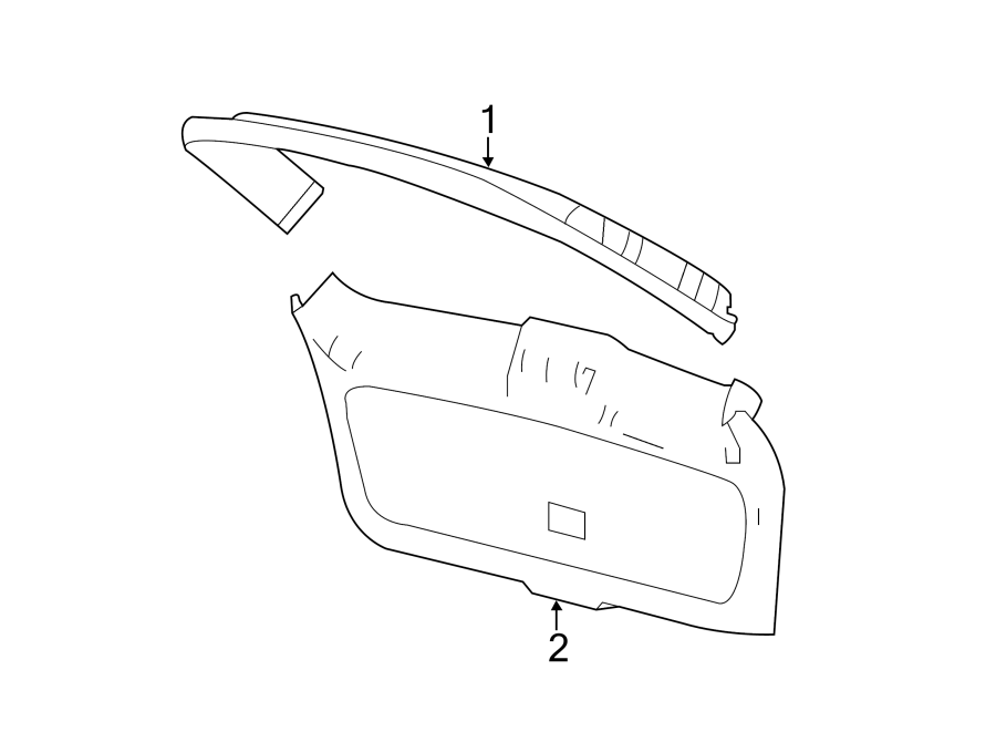Full size assembly image of INTERIOR TRIM. (1/1)