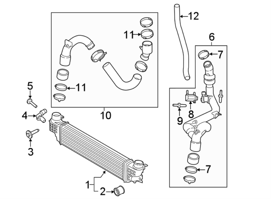 Diagram INTERCOOLER. for your 2018 Lincoln MKZ   