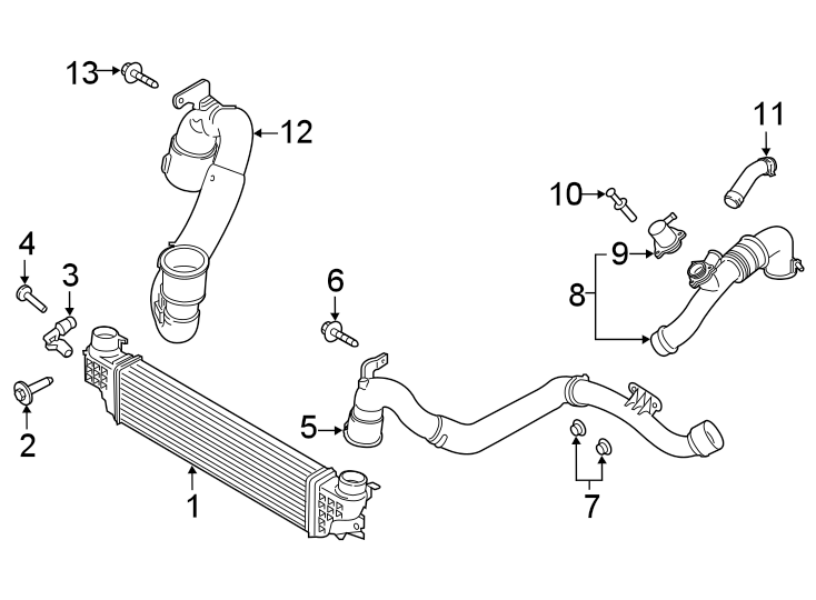 Diagram INTERCOOLER. for your 2009 Lincoln MKZ   