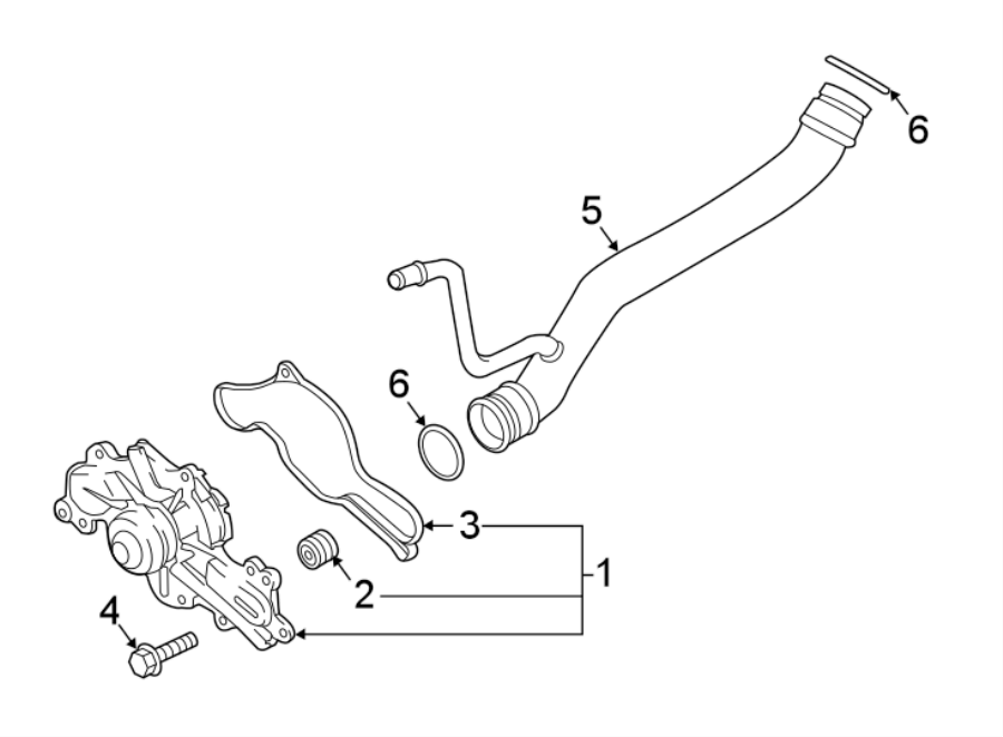 Diagram WATER PUMP. for your 2015 Ford Edge   