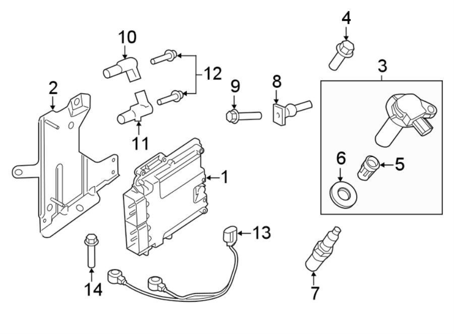 Diagram IGNITION SYSTEM. for your Ford Fiesta  