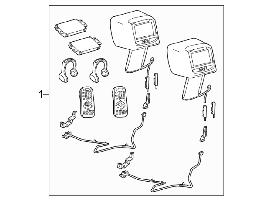 Full size assembly image of ELECTRICAL COMPONENTS. (1/1)