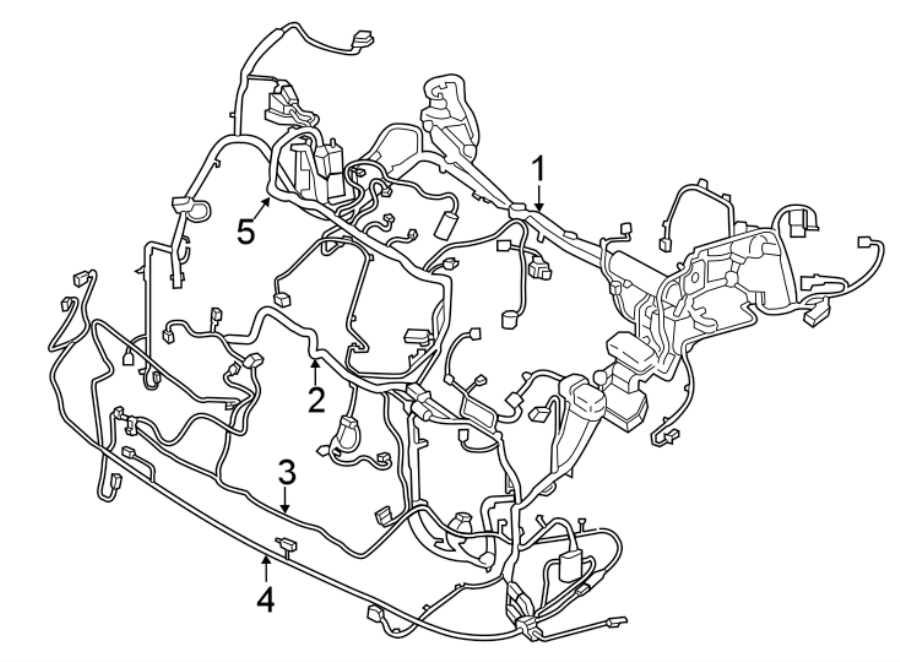 Diagram WIRING HARNESS. for your 2019 Ford Edge   