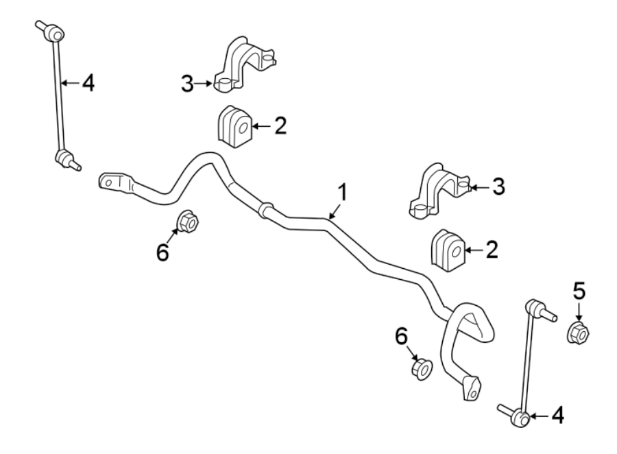 Diagram FRONT SUSPENSION. STABILIZER BAR & COMPONENTS. for your 2020 Ford F-150 3.0L Power-Stroke V6 DIESEL A/T 4WD Platinum Crew Cab Pickup Fleetside 