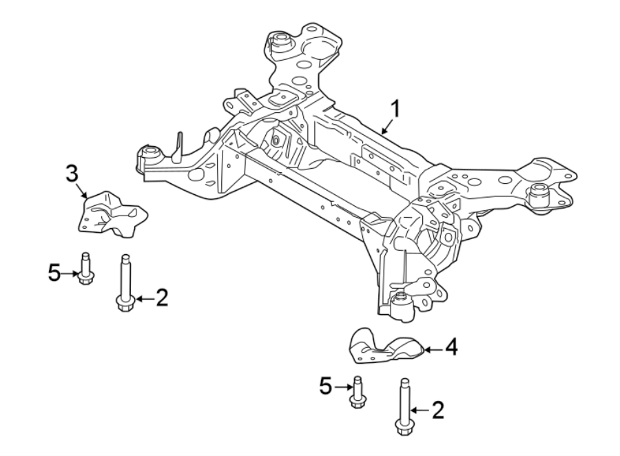 Diagram REAR SUSPENSION. SUSPENSION MOUNTING. for your 2019 Ford Edge   