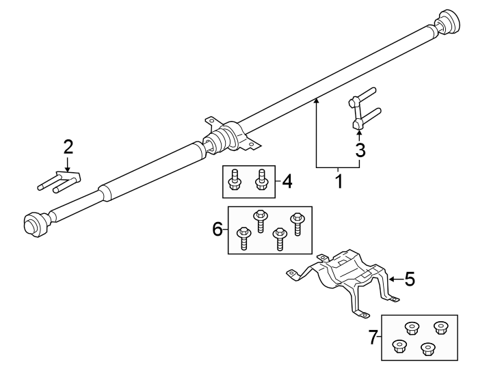 Diagram REAR SUSPENSION. DRIVE SHAFT. for your 2011 Lincoln MKZ   