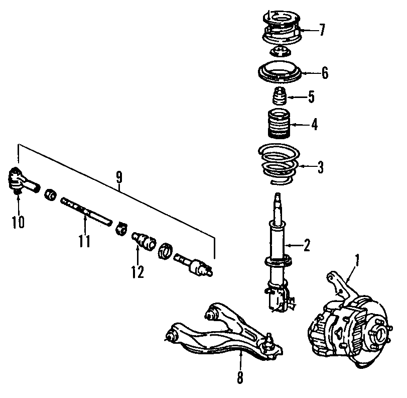 Diagram REAR SUSPENSION. LOWER CONTROL ARM. REAR AXLE. SUSPENSION COMPONENTS. for your 2011 Chevrolet Camaro   