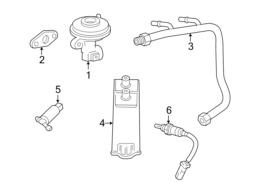 Diagram EMISSION SYSTEM. EMISSION COMPONENTS. for your 2014 Ford Fusion   