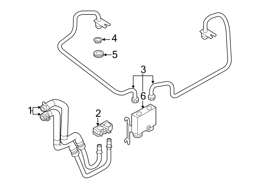 Diagram TRANS OIL COOLER. for your 2013 Ford F-150 5.0L V8 FLEX A/T RWD King Ranch Crew Cab Pickup Fleetside 