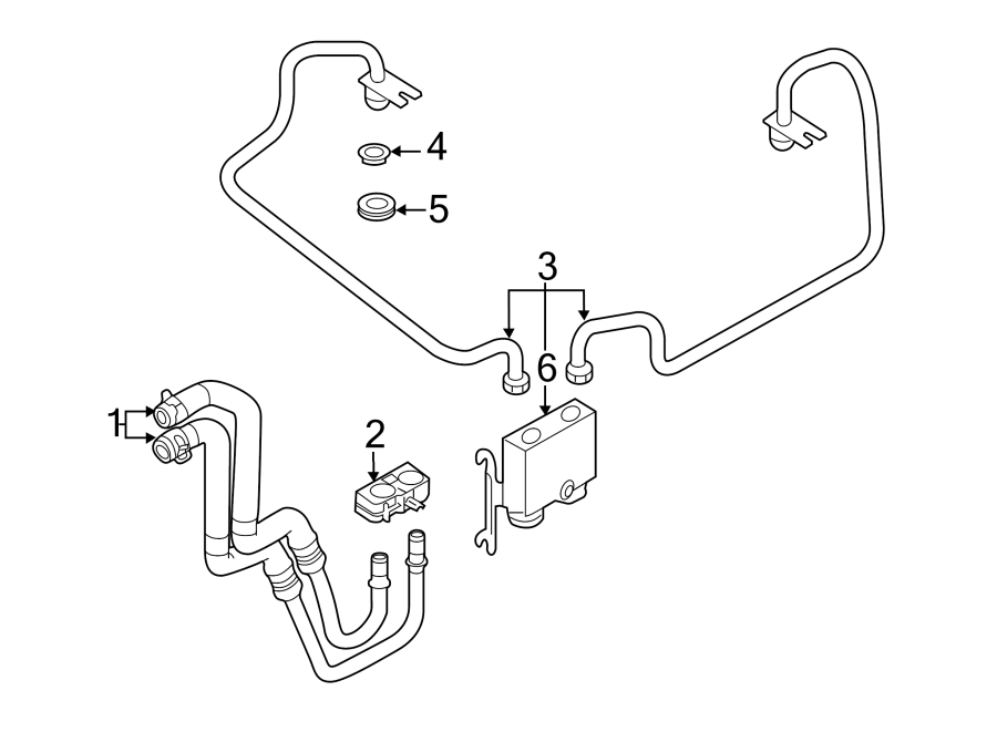 Diagram TRANS OIL COOLER. for your 2018 Ford F-250 Super Duty 6.7L Power-Stroke V8 DIESEL A/T 4WD XLT Standard Cab Pickup 