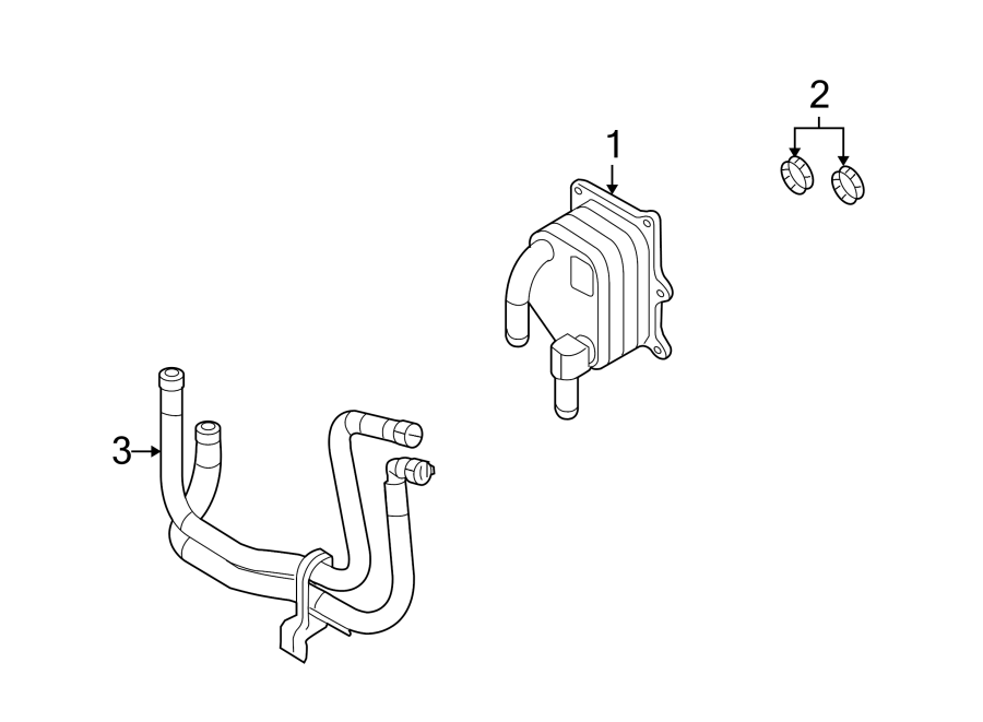 Diagram OIL COOLER. for your 2018 Ford F-150 3.5L EcoBoost V6 A/T 4WD Platinum Crew Cab Pickup Fleetside 