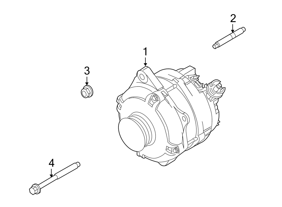 Diagram ALTERNATOR. for your 2009 Ford F-350 Super Duty 6.4L Power-Stroke V8 DIESEL A/T RWD XL Crew Cab Pickup Fleetside 