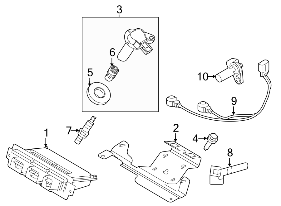 Diagram IGNITION SYSTEM. for your 2008 Ford F-150   