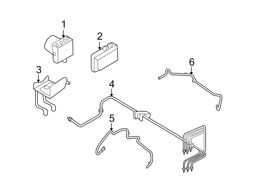 Diagram Abs components. for your 2020 Lincoln MKZ Reserve Sedan 2.0L EcoBoost A/T FWD 